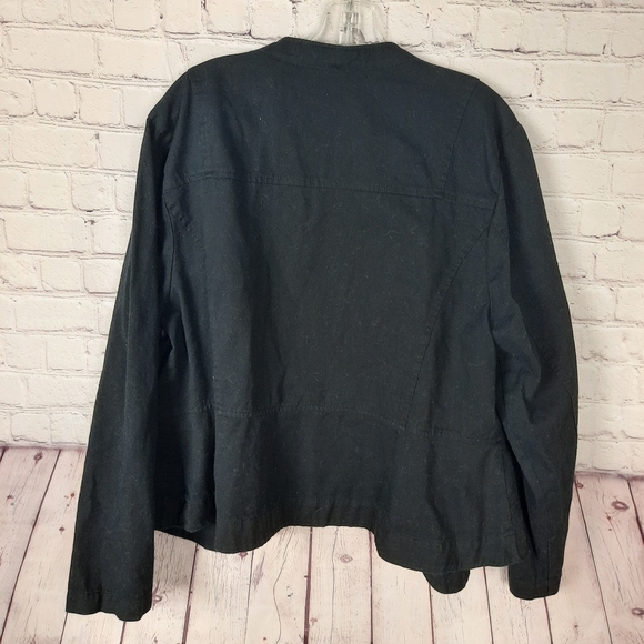 2X Torrid Black Open Front Twill Military Jacket - Picture 5 of 10